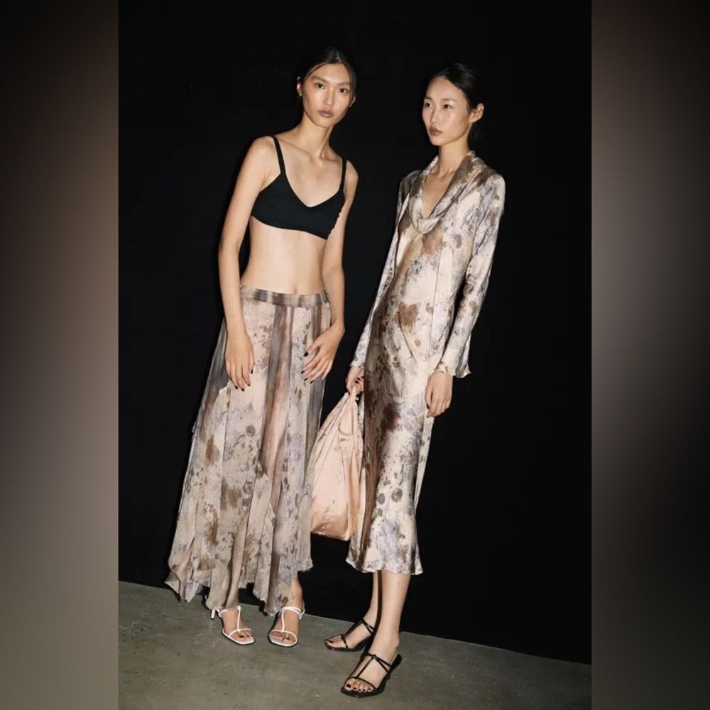 Zara printed patchwork skirt - Picture 6 of 6